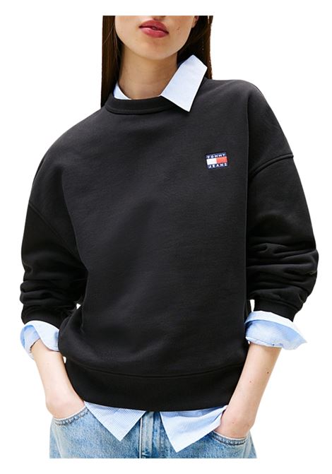 Felpa squadrata con distintivo Tommy Tommy Hilfiger | DW0DW19408BDS